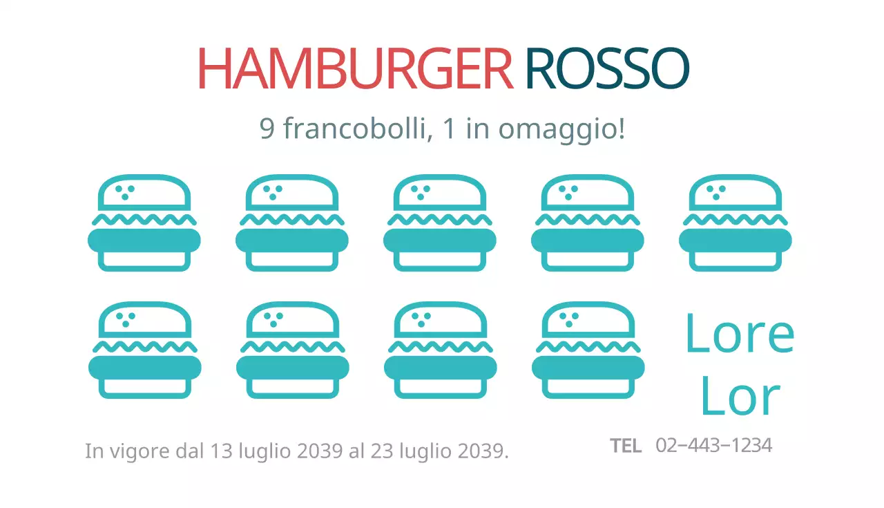 Hamburger rosso