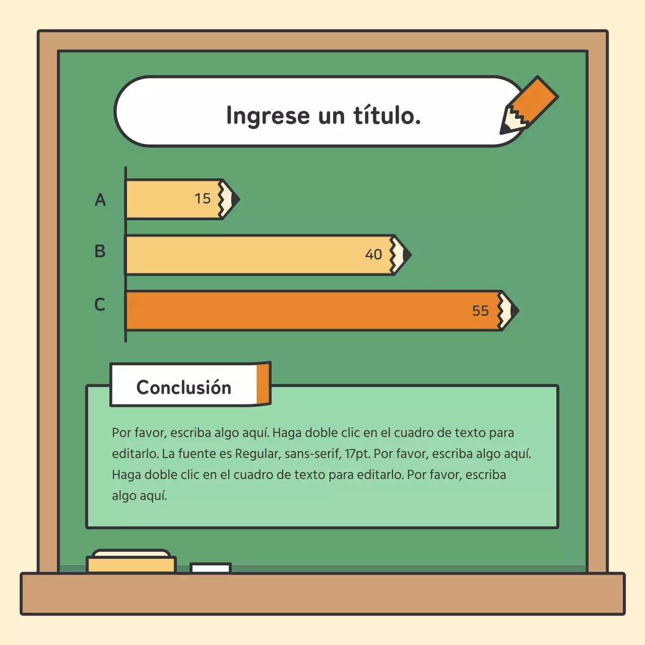 Coloridas tarjetas educativas para la pizarraNoticias