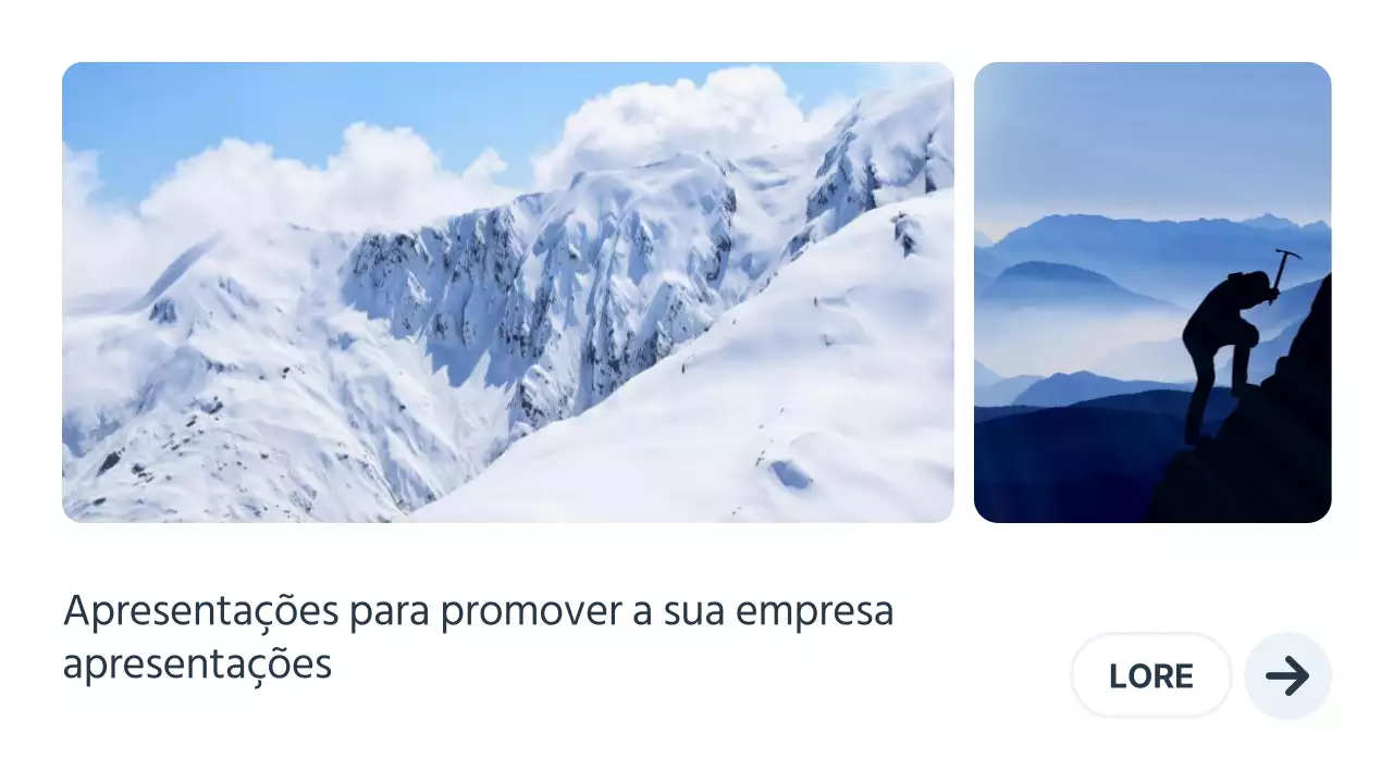 Promover uma empresa minimalista em branco e azul-marinho