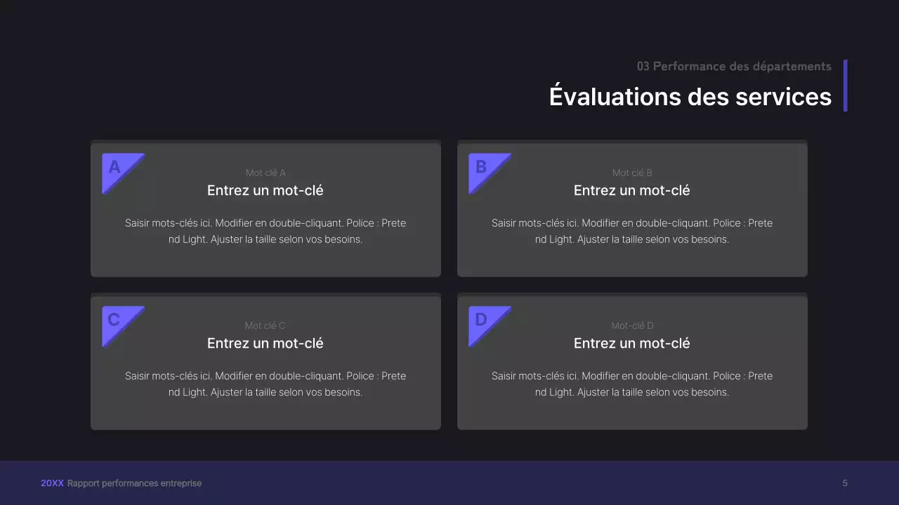 Kit de présentation d'entreprise violet, concept UI tridimensionnel