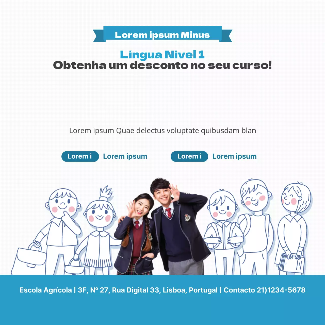Descontos nas propinas dos cursos