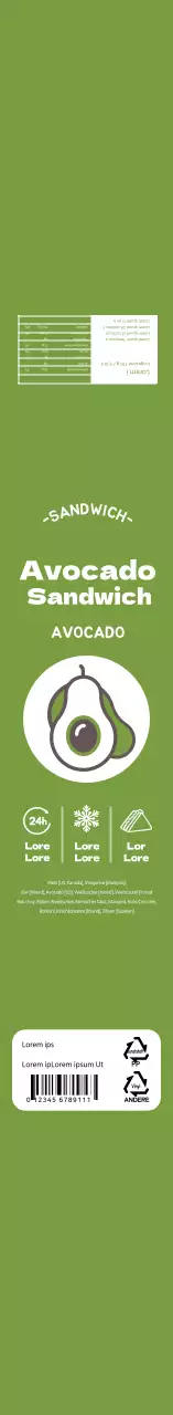 Grüne einfache Ikone Sandwich-Lunchbox