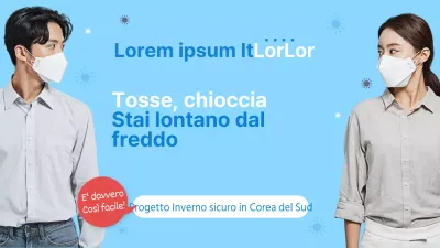 Una guida per evitare i raffreddori invernali in azzurro e bianco