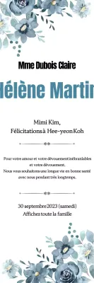 Promouvoir Ko Hee-yeon sur un fond bleu apaisant