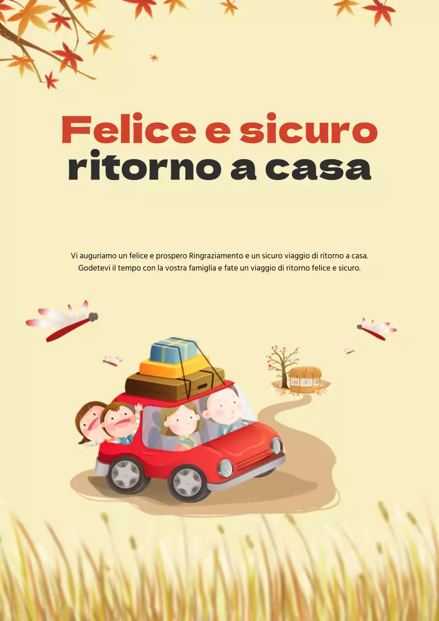 Volantino giallo per agenzia di viaggi