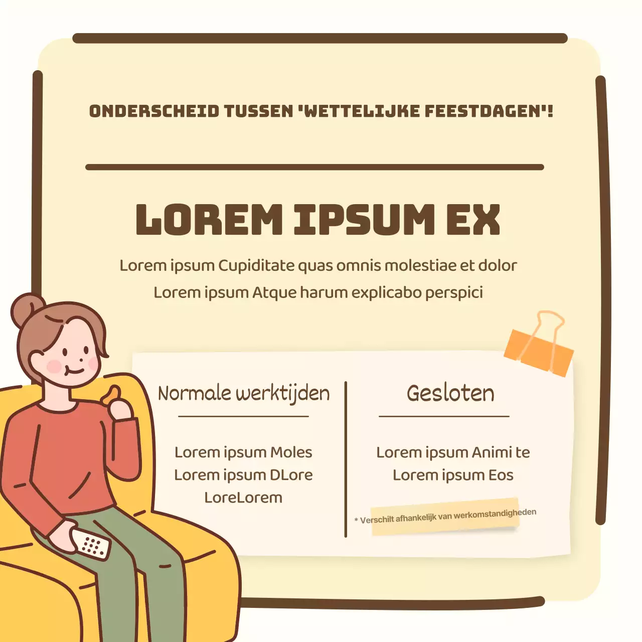 Mooie en warme werknemersvakantiekennis in pastelkleuren