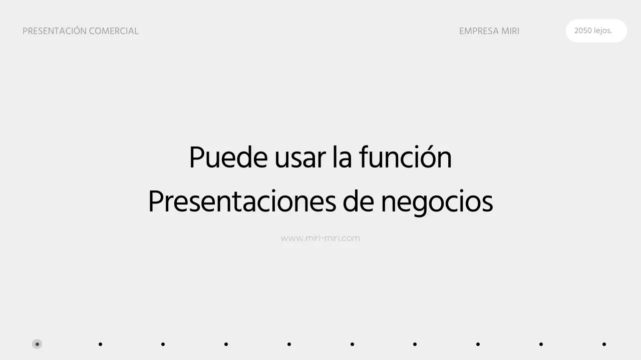 Una propuesta de negocio limpia en una infografía monótona