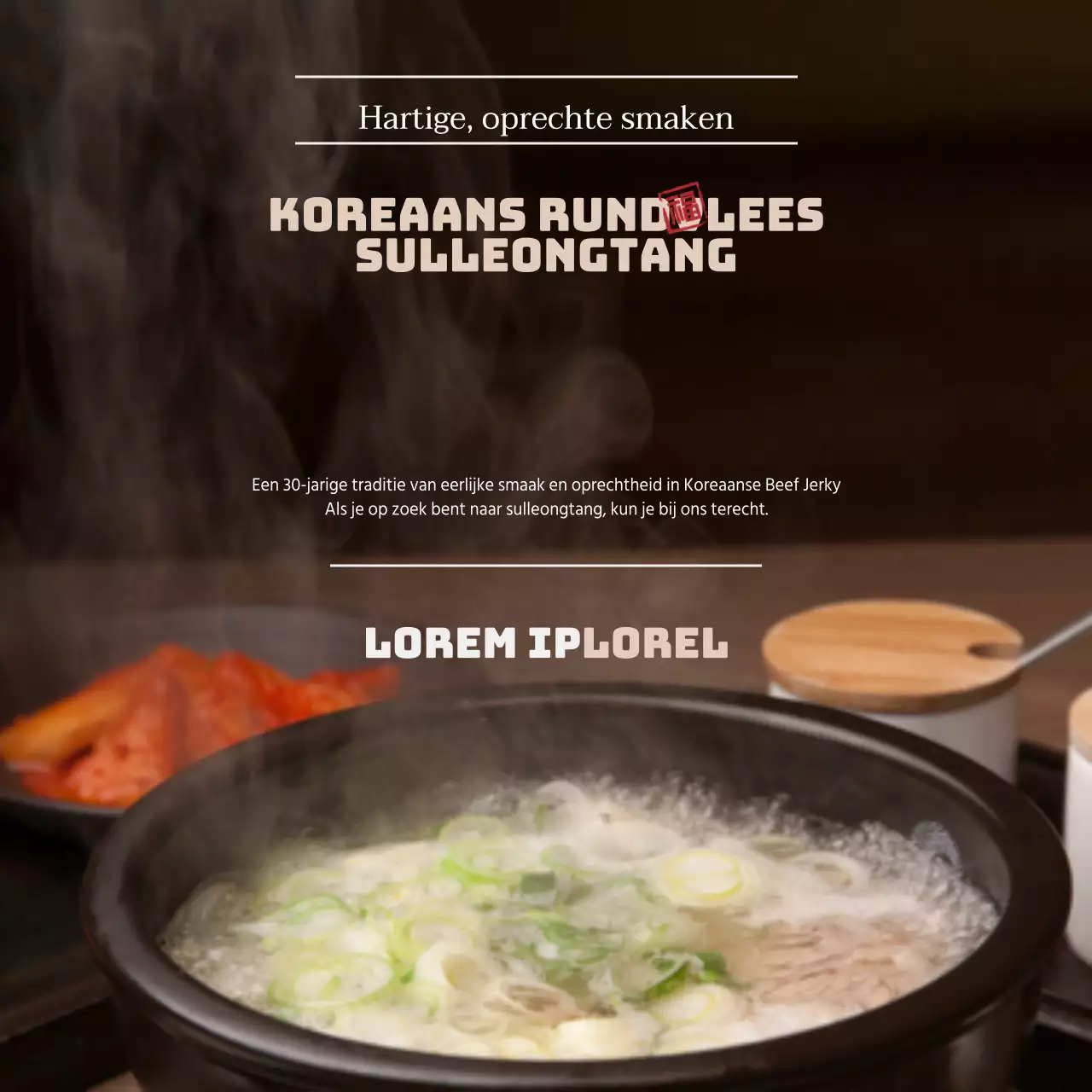 Koreaans rundvlees Seolleongtang