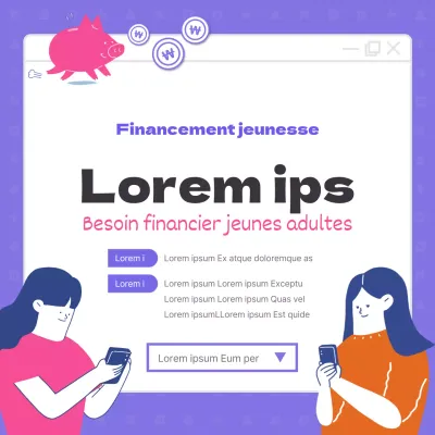 Contenu d'un talk-show financier à tonalité violette