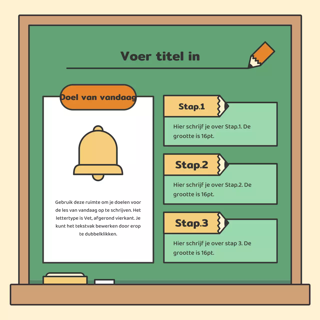 Kleurrijke en schattige krijtbordkaartenNieuws