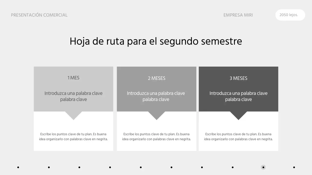 Una propuesta de negocio limpia en una infografía monótona