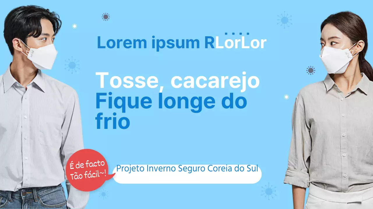 Um guia para prevenir as constipações de inverno em azul claro e branco