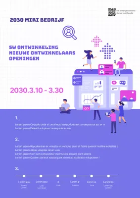 Paarse vacatures thema