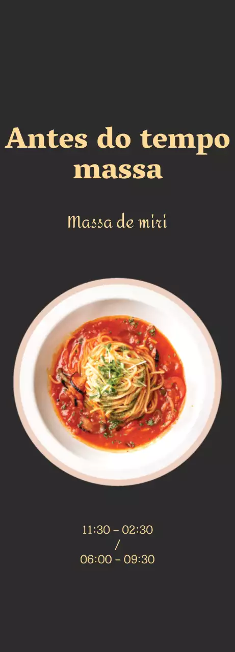 Promover a massa com um fundo cinzento quente calmante