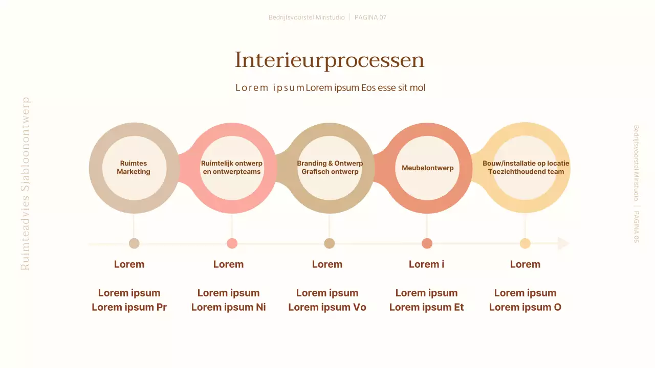 Eenvoudige presentatie van beige