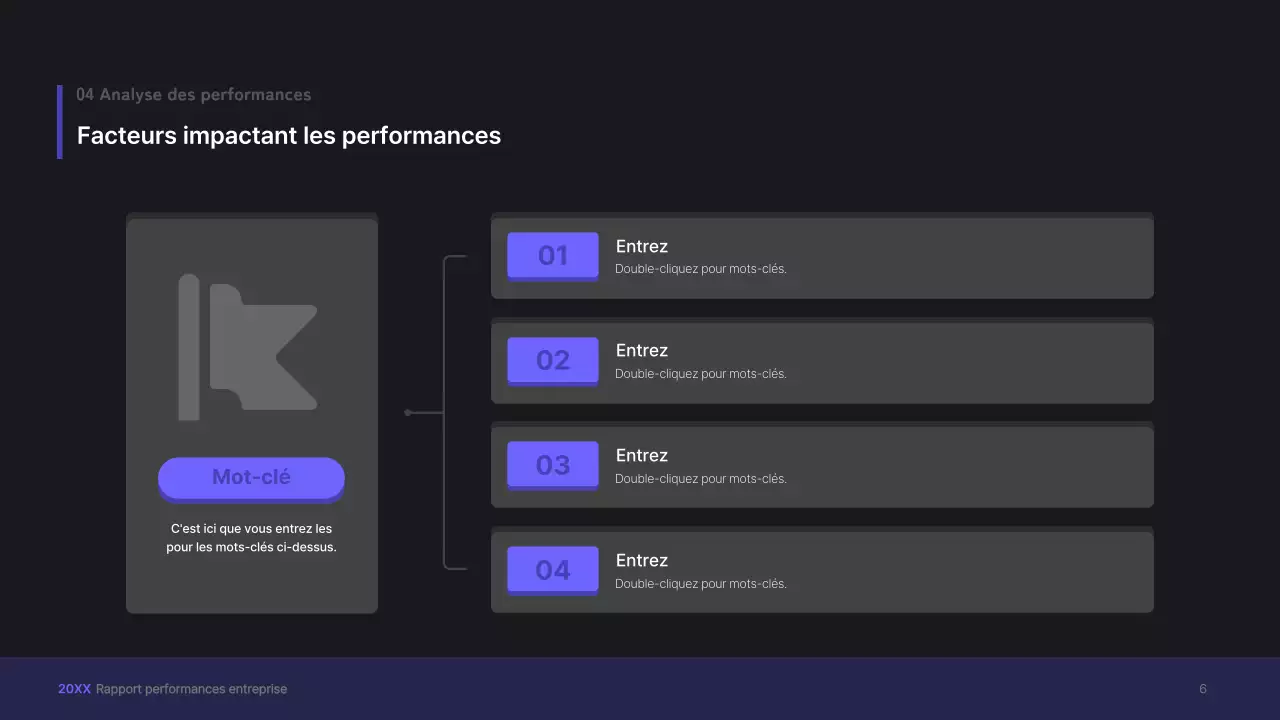 Kit de présentation d'entreprise violet, concept UI tridimensionnel