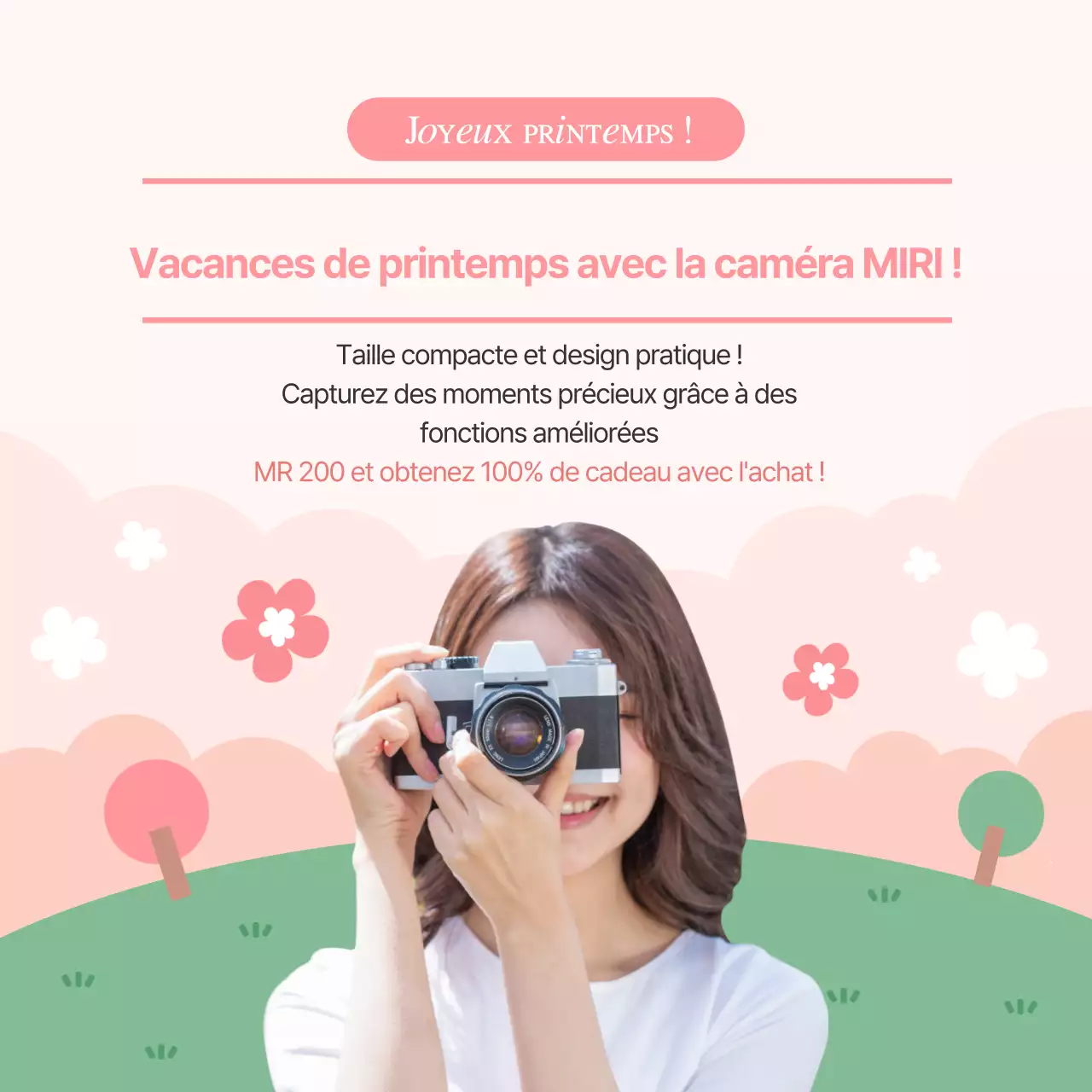 4 conseils pour photographier le festival des fleurs de printemps en rose Promotion de produits