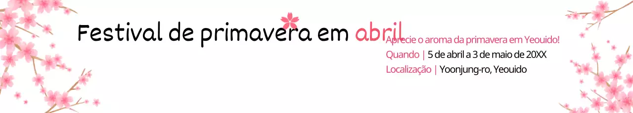 Festival da primavera em abril