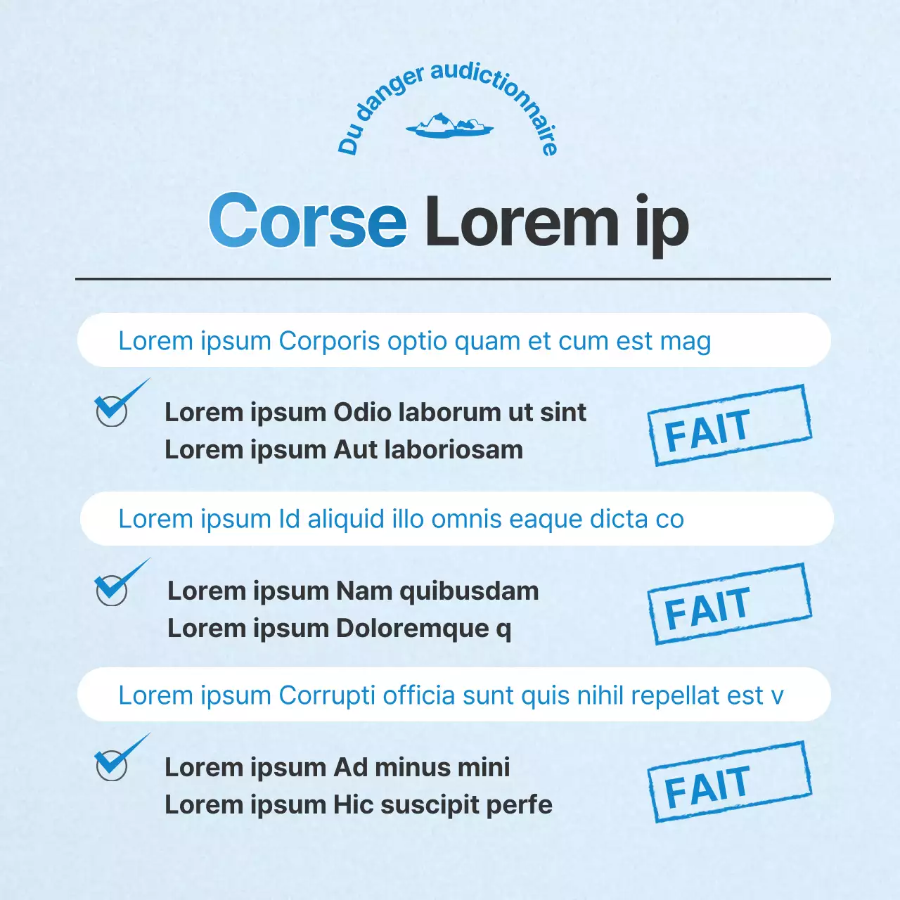 Un billet d'information simple, bleu clair et bleu pour la Journée de la lecture