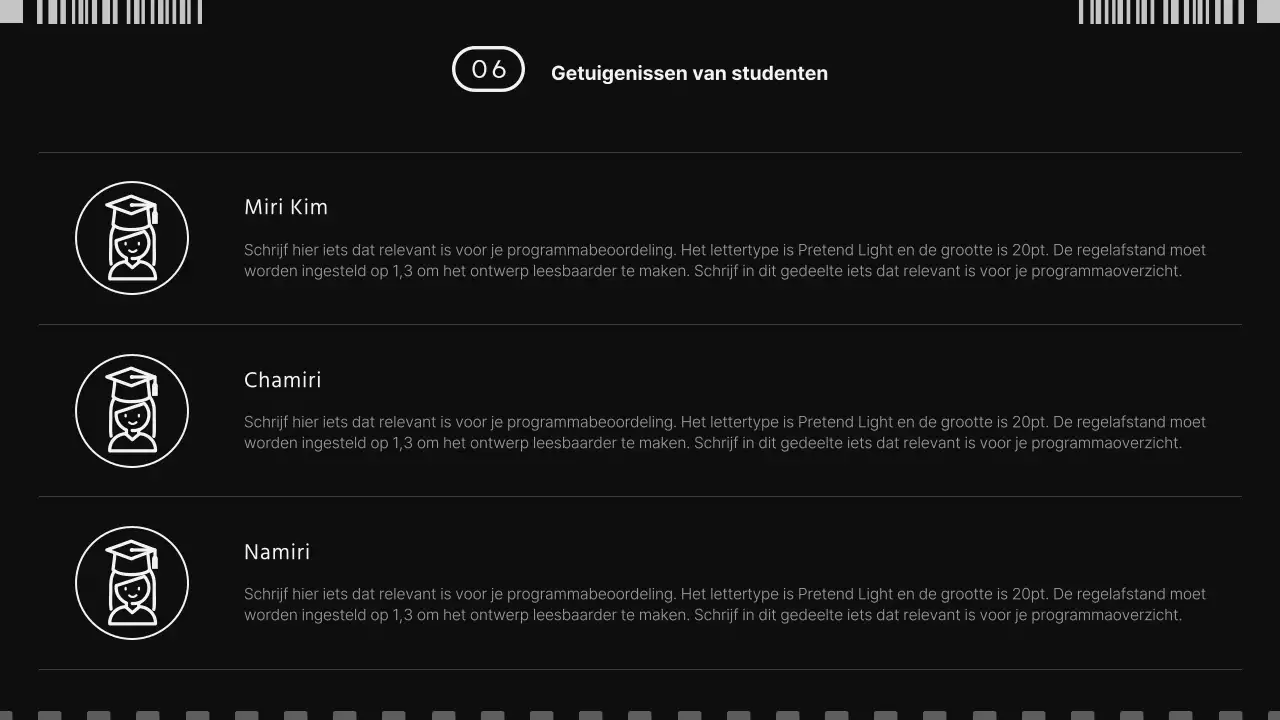 Filmconcept in zwart-wit ter promotie van de Filmacademie