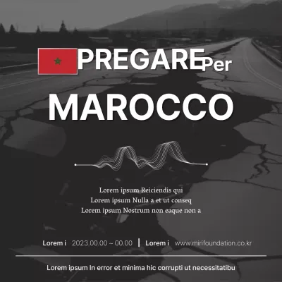 Promuovere il sostegno al lutto per la ripresa del terremoto nella modernità in bianco e nero e in grigio