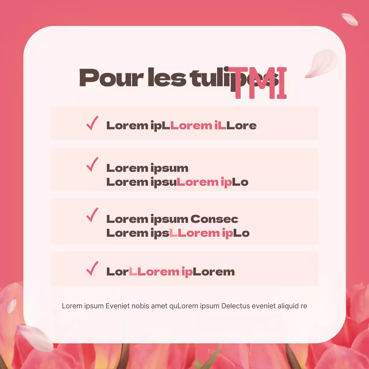 Fleur de tulipe en roseCarte du dictionnaireNews design