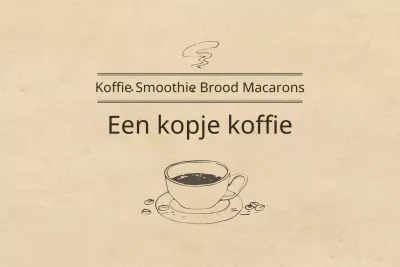Een kopje koffie