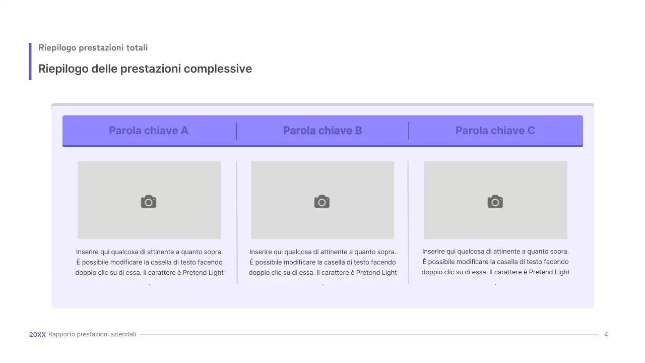 Kit di presentazione aziendale viola, concetto di interfaccia utente tridimensionale