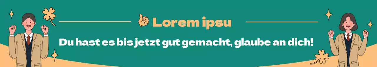 SAT Back-to-School Cheer-Banner mit Schülerillustration auf türkisfarbenem Hintergrund