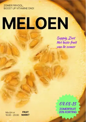 Over de verkoop van geel zomerfruit