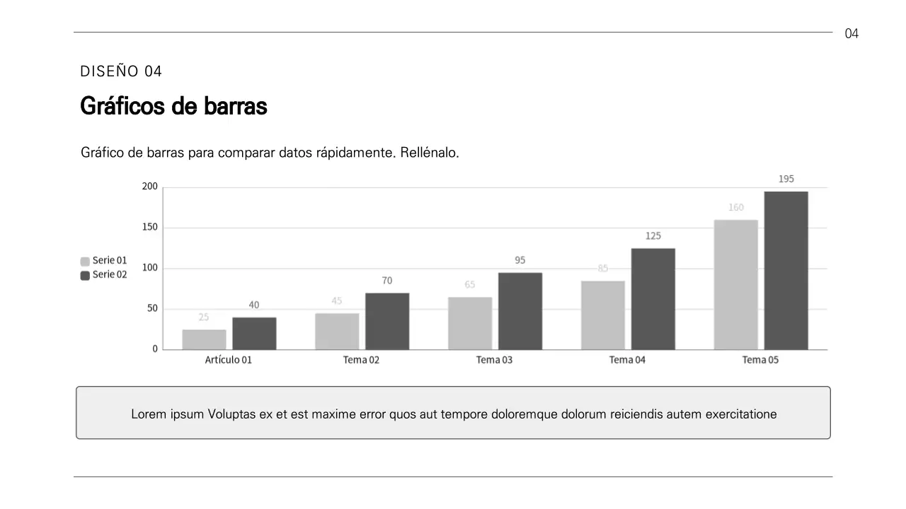 Un sencillo informe empresarial en blanco y negro