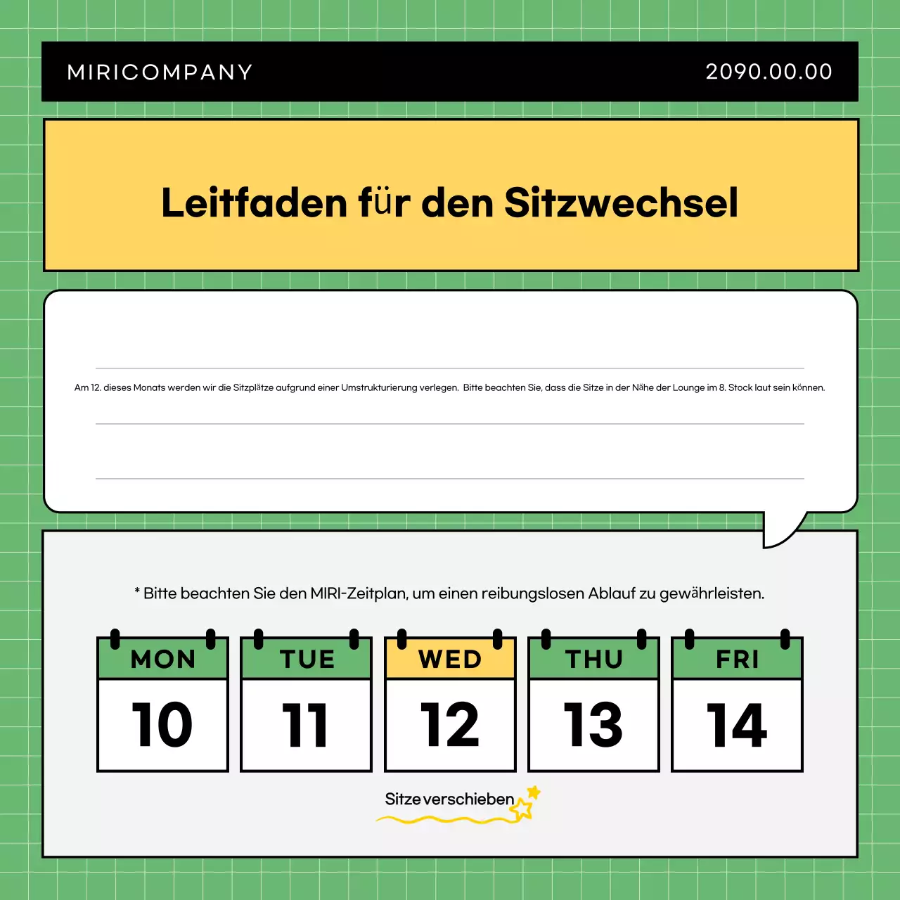 Hellblaue einfache Unternehmensanzeige