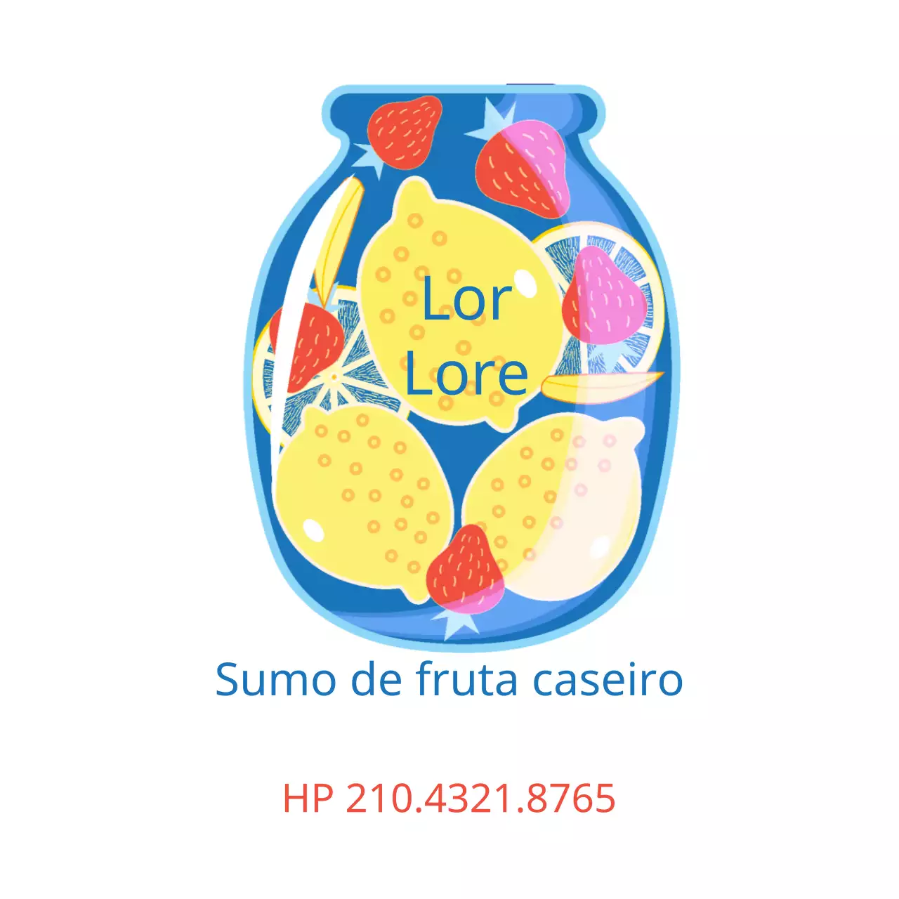 Sumo de fruta caseiro