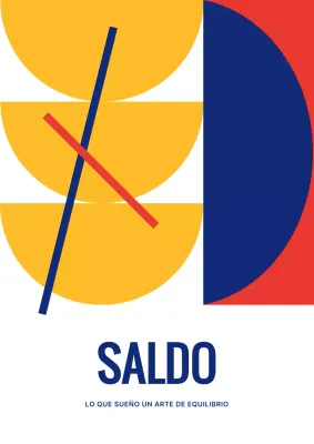 Formas sencillas en blanco y amarillo Interior post