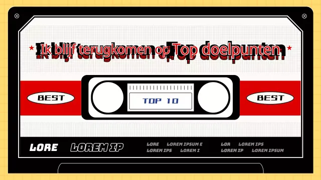 Een op retro-videobanden geïnspireerde ranglijst van de beste doelpunten aller tijden