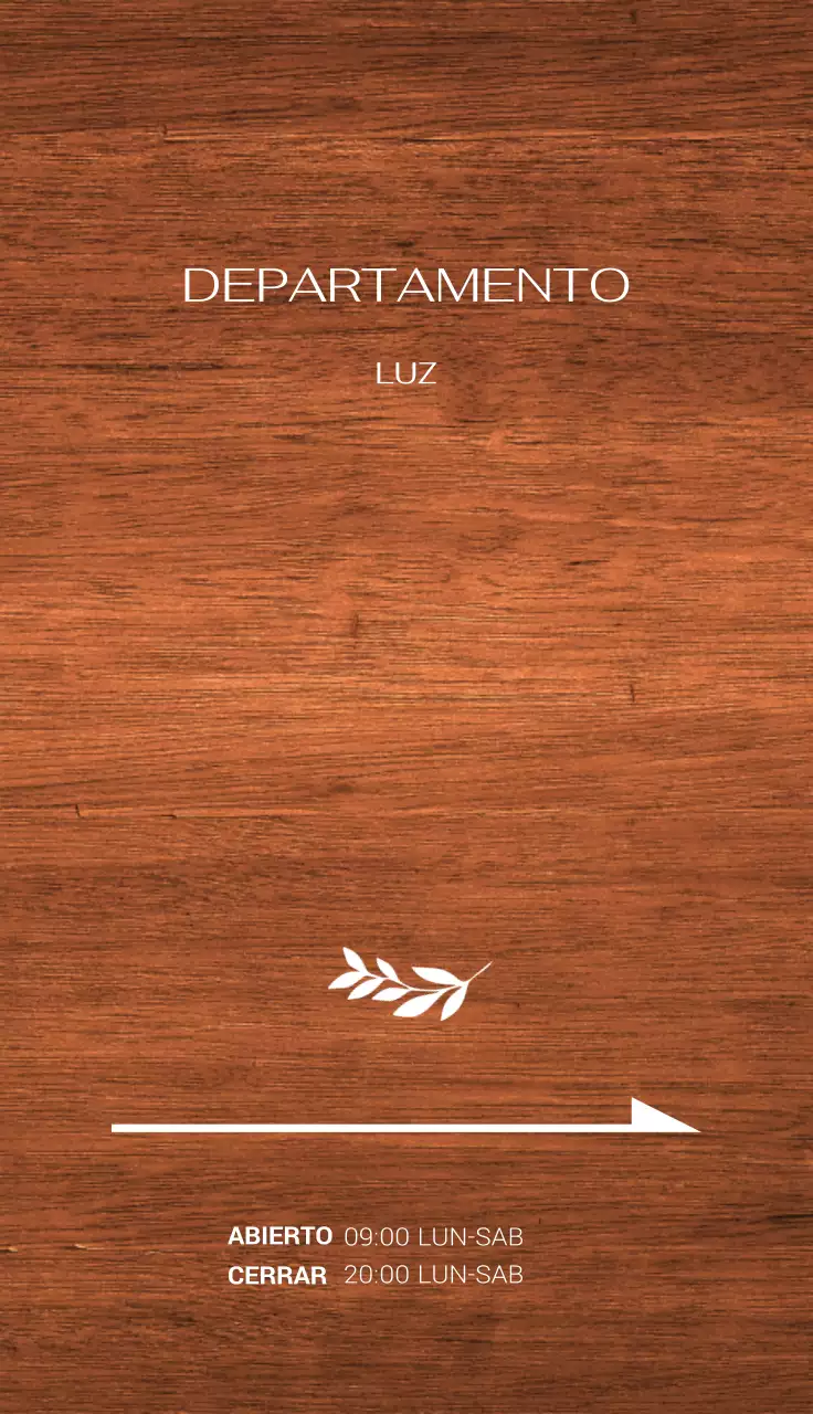 Una sencilla ilustración de una hoja blanca con una flecha para indicar la ubicación de una floristería