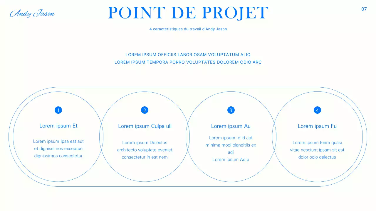 Reportage tendance en bleu, noir et blanc