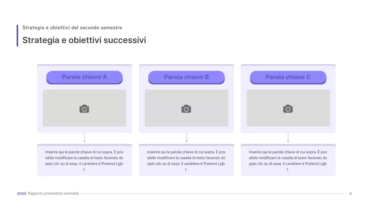 Kit di presentazione aziendale viola, concetto di interfaccia utente tridimensionale