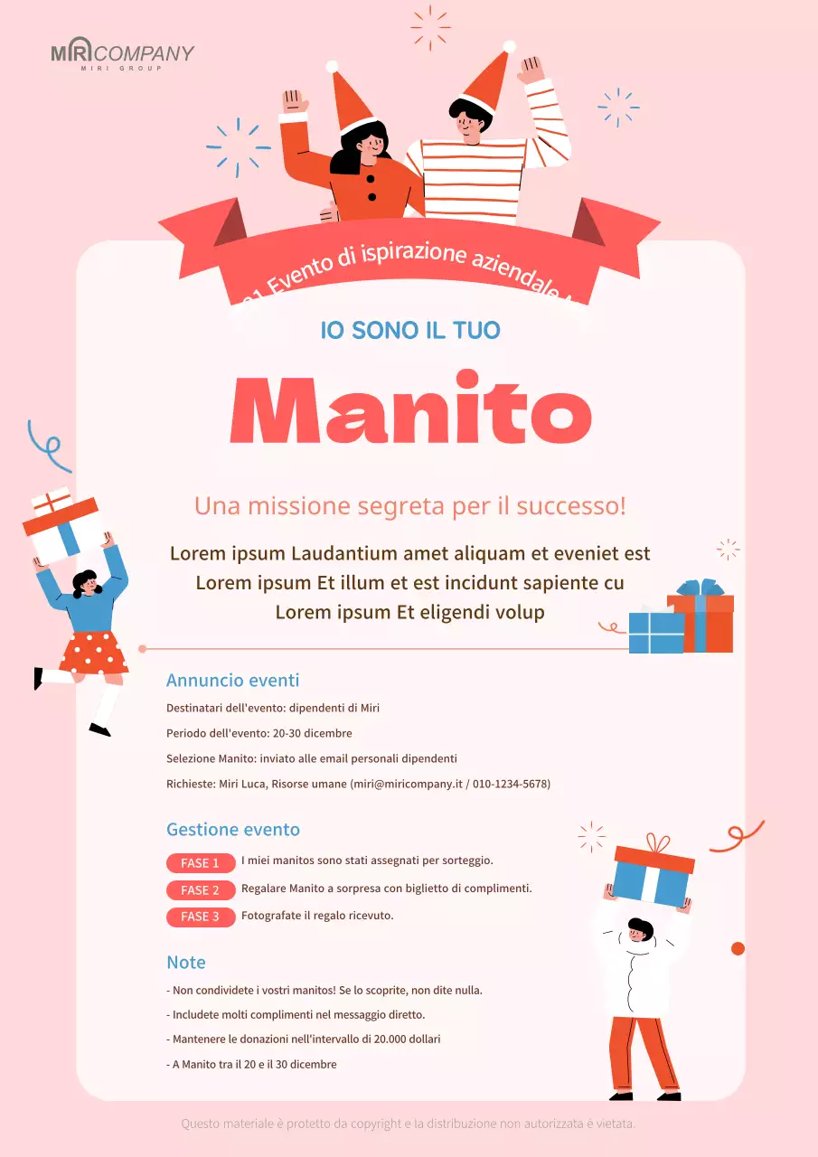 Evento di fine anno a Manito