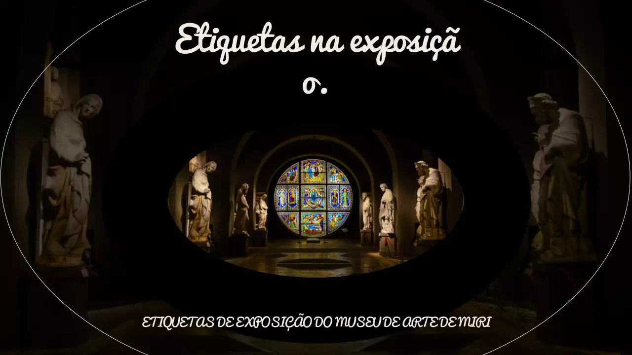 Um guia de etiqueta para museus de arte com um pano de fundo a preto e branco de estátuas de arte imponentes