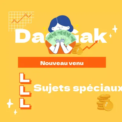 Illustration jaune du texte financier en surbrillance