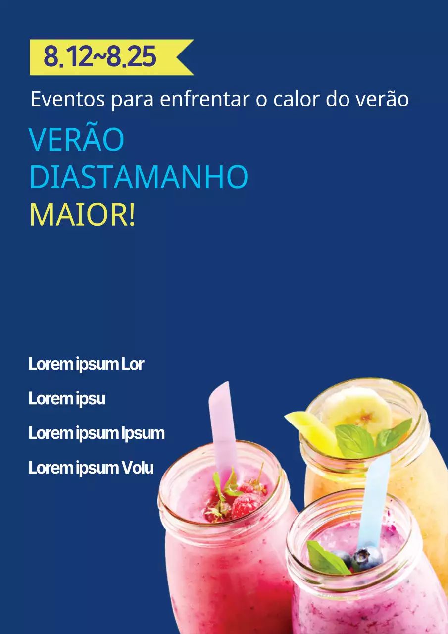 verão! Tamanho acima
