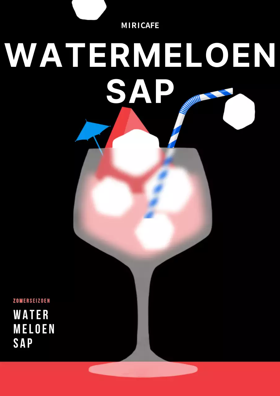 Zwart koraal glamorfisme watermeloensap