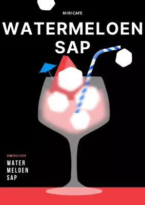 Zwart koraal glamorfisme watermeloensap