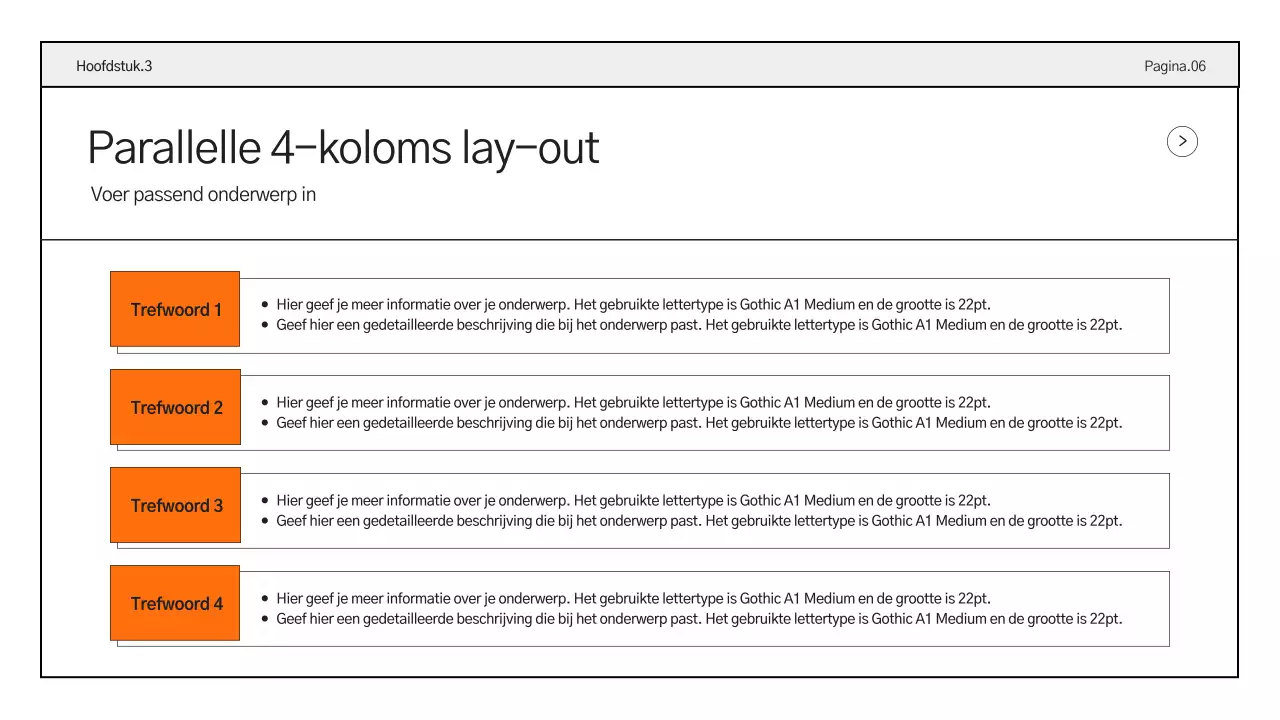 Eenvoudige zakelijke rapporten in oranje
