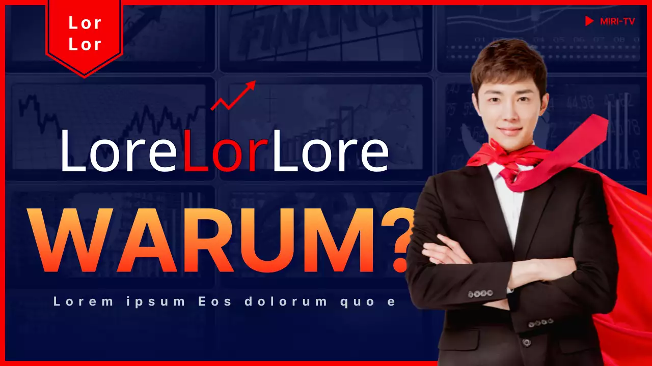 Ein einfacher Leitfaden zur Aktienanalyse in roter und marineblauer Post