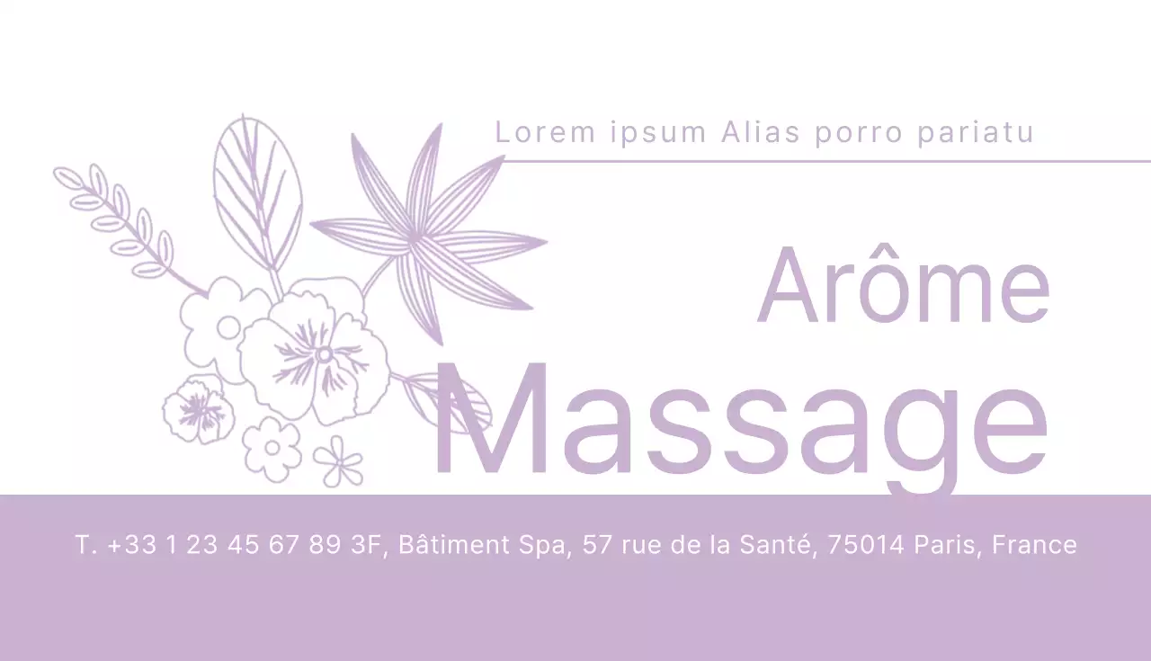 Massage aromatique