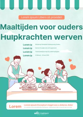 Groen / Kinderopvang / Webposters / Vrijwilligerswerk voor bedrijven en organisaties