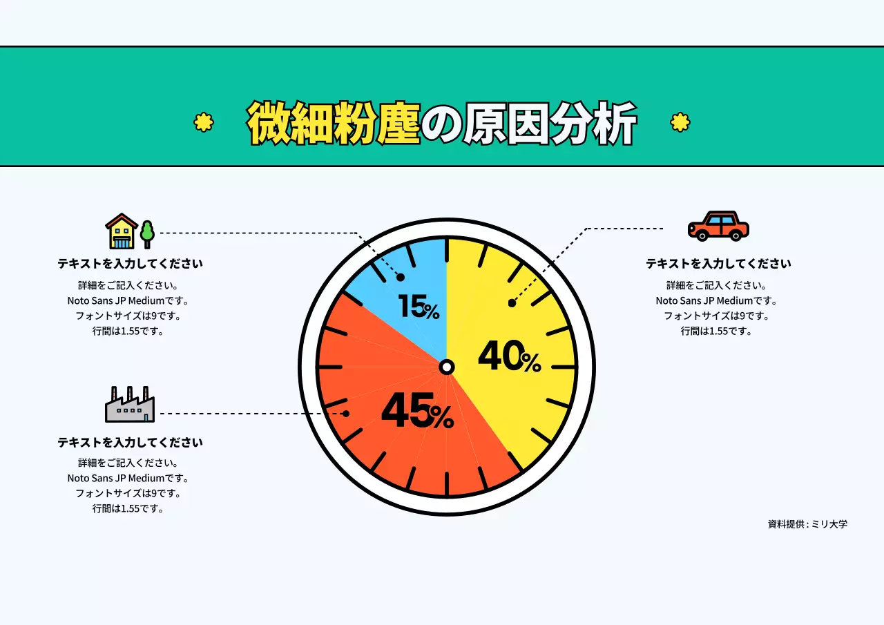 カラフル ポップ 健康 プレゼンテーション