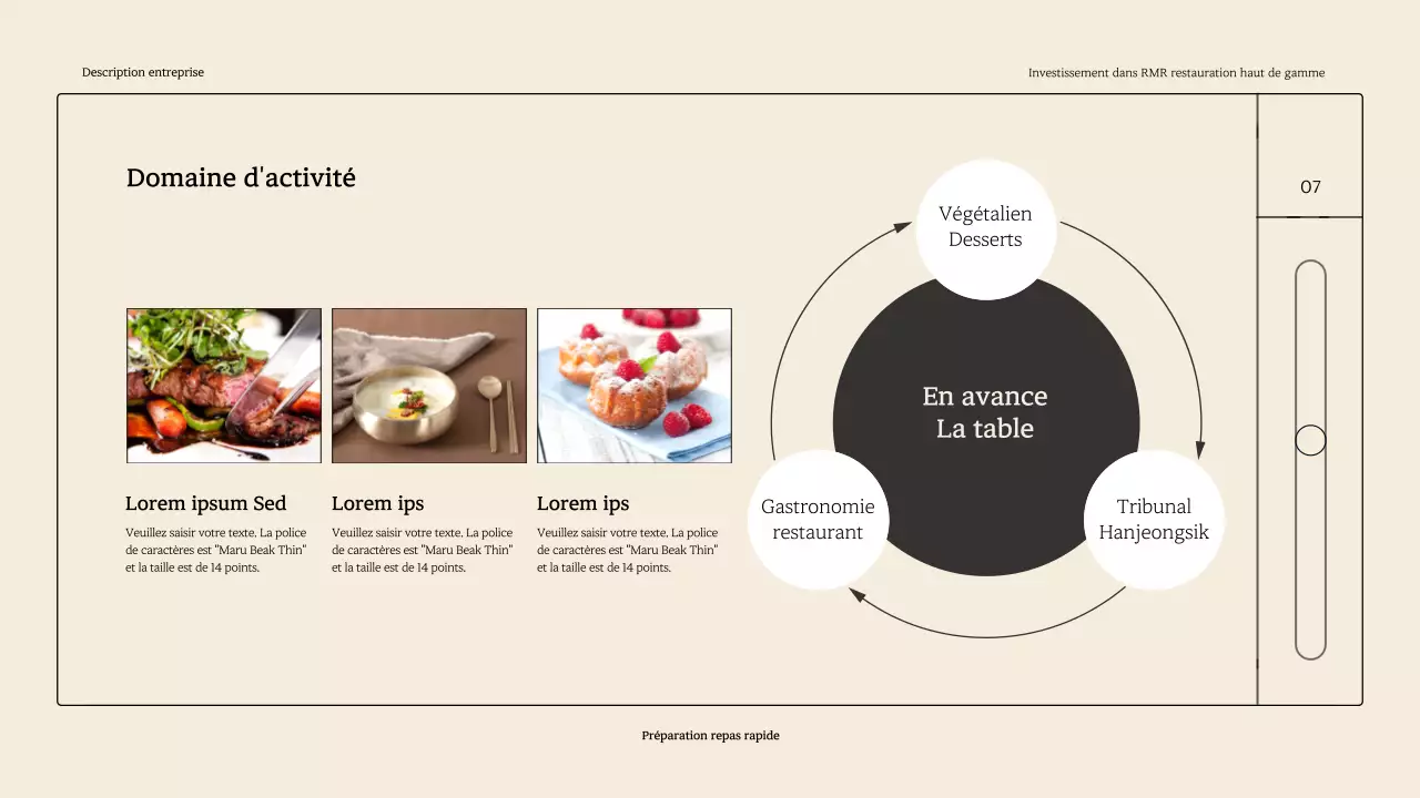 Une terrasse simple et raffinée de RMR dans les tons beiges